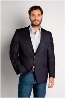 Extra langer Viskose-Blazer von Plusman.