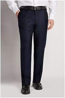 Exekutive Wollhose mit Bundfalte
