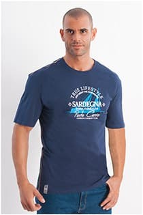 Kurzarm T-Shirt mit Sardegna-Aufdruck von Redfield.