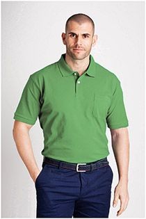 Uni Piqué Kurzarm-Poloshirt von Redfield.