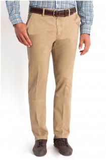 Extra lange Chinohose mit Stretch von Plusman.