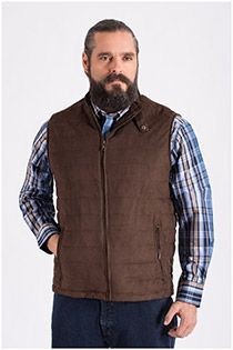 Bodywarmer mit Reißverschluss von Plus Man