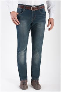 Extra lange, elastische 5-Pocket-Jeans von KAM Jeanswear.