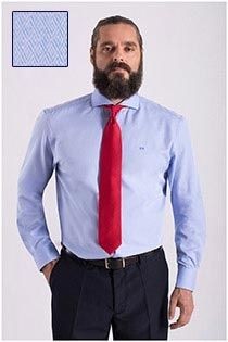 Dresshemd aus Baumwolle mit einer kleinen Struktur von Carlos Cordoba.