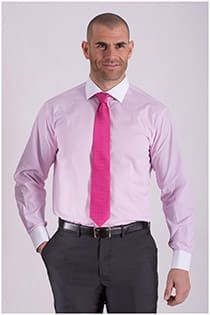 Herrenoberhemd von Plus Man mit Kontrasten.