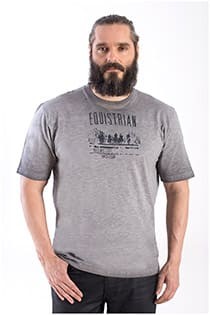 Kurzarm T-Shirt mit Aufdruck von Hajo.