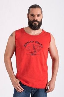 Ärmelloses Baumwoll-T-Shirt von Hajo.