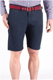 Baumwoll-Bermudashorts mit Gürtel von Koyote.