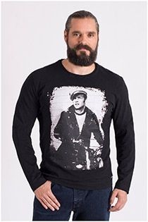 Langarm-T-Shirt mit Marlon Brando-Aufdruck von Redfield.
