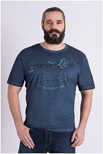 T-Shirt mit Brustprint von Kitaro.
