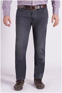 Schwarze Denim 5-Pocket-Stretchjeans von Koyote.