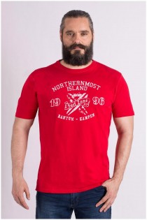 T-Shirt mit Brustprint von Kitaro.