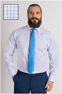 Extra langes Dresshemd von Plus Man.