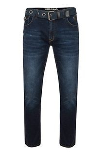 Extra lange, elastische 5-Pocket-Jeans von KAM Jeanswear.