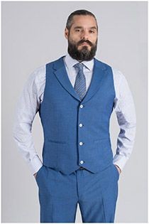 Viskose Stretch-Weste von Plusman