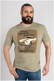 Kurzärmliges T-Shirt im Washed-Look von Kitaro
