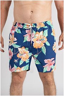 Badeshorts mit Blumenmuster von Kitaro.