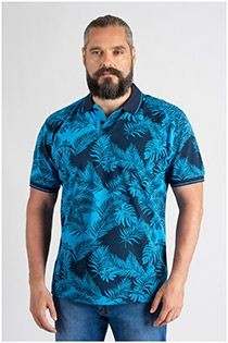 Kitaro Kurzarm-Polo mit Allover-Print