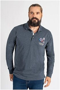 Redfield Langarm-Poloshirt.