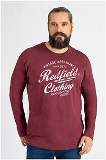 Langarm-Baumwoll-T-Shirt von Redfield.