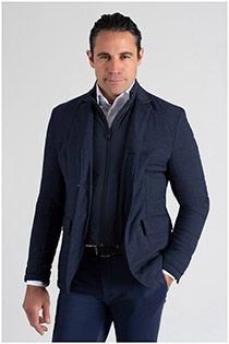 Extra lange elastische Jacke mit abnehmbarem Einsatz