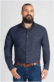 Langärmliges Microrib-Shirt von GCM Originals.