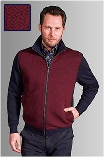 Meantime zweifarbige Strickjacke.
