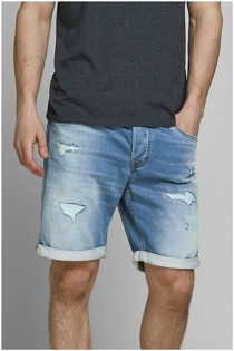 5-Pocket elastische Jeans-Bermuda von Jack & Jones