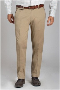 Elastische Baumwoll-Freizeithose von Plusman.