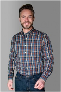 Kariertes Langarmshirt von GCM Henderson.