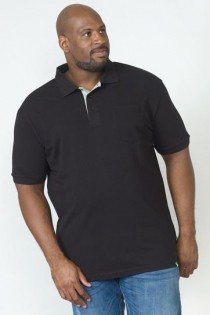 Uni Piqué Kurzarm-Poloshirt GRANT von D555.