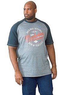 Extra langes Kurzarm-T-Shirt Gunner von D555.