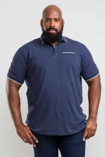 Bedrucktes Kurzarmpolo von D555