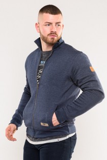 Extra lange Strickjacke mit Reißverschluss von D555