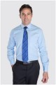 Unifarbenes Langarm-Dresshemd von Plusman.
