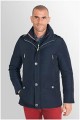 Wattierte Winterjacke mit Kapuze von Plus Man.