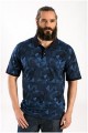 Patchwork Kurzarm-Polohemd von Hajo.
