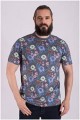 Bedrucktes Kurzarm T-Shirt von Casamoda.
