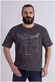 Kurzarm-T-Shirt mit Aufdruck auf der Brust von Kitaro.
