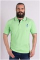 Kurzarm-Piqué-Polohemd mit Stickerei von Kitaro.