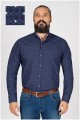Plusman Langarmshirt mit Allover-Print.