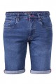 Denim-Stretchbermuda von D555