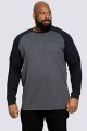 Zweifarbiges Langarmshirt von D555