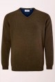 S.Oliver Baumwollpullover mit V-Ausschnitt.